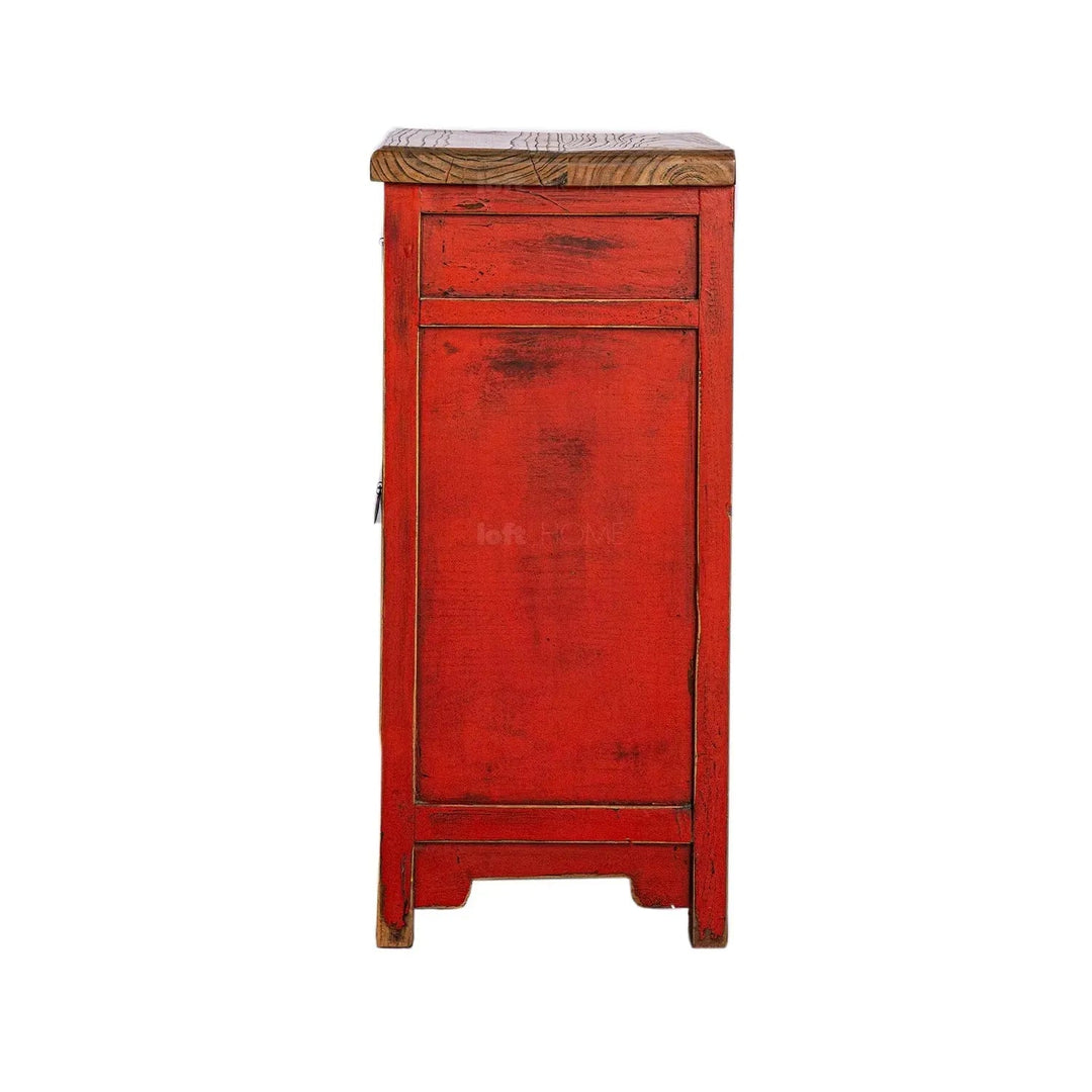 Rustic elm wood storage cabinet enigma in real life style.