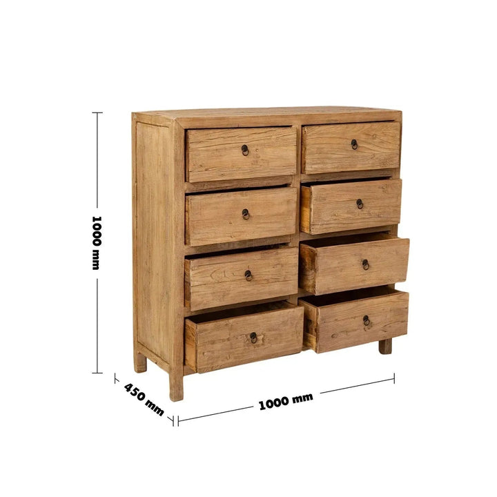 Rustic elm wood drawer cabinet secrets size charts.