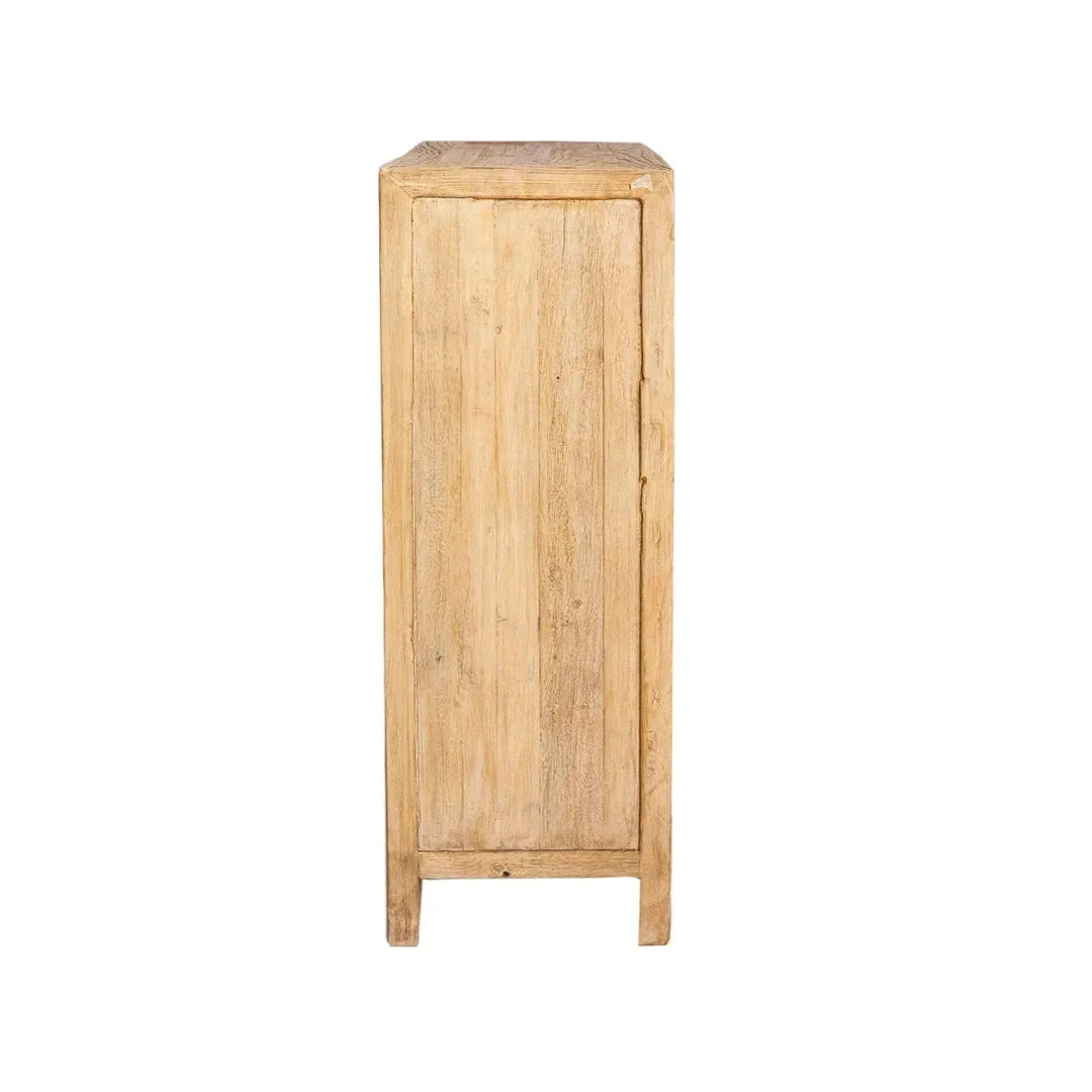 Rustic elm wood drawer cabinet secrets material variants.