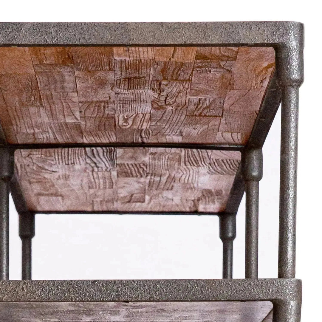 Rustic Elm Wood Display Shelf ROBUST