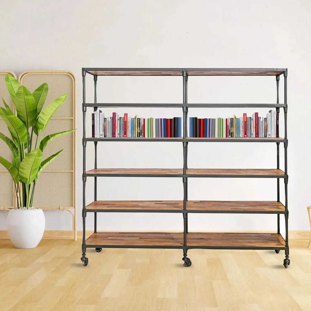 Rustic Elm Wood Display Shelf ROBUST