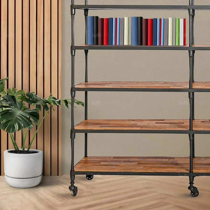 Rustic Elm Wood Display Shelf ROBUST