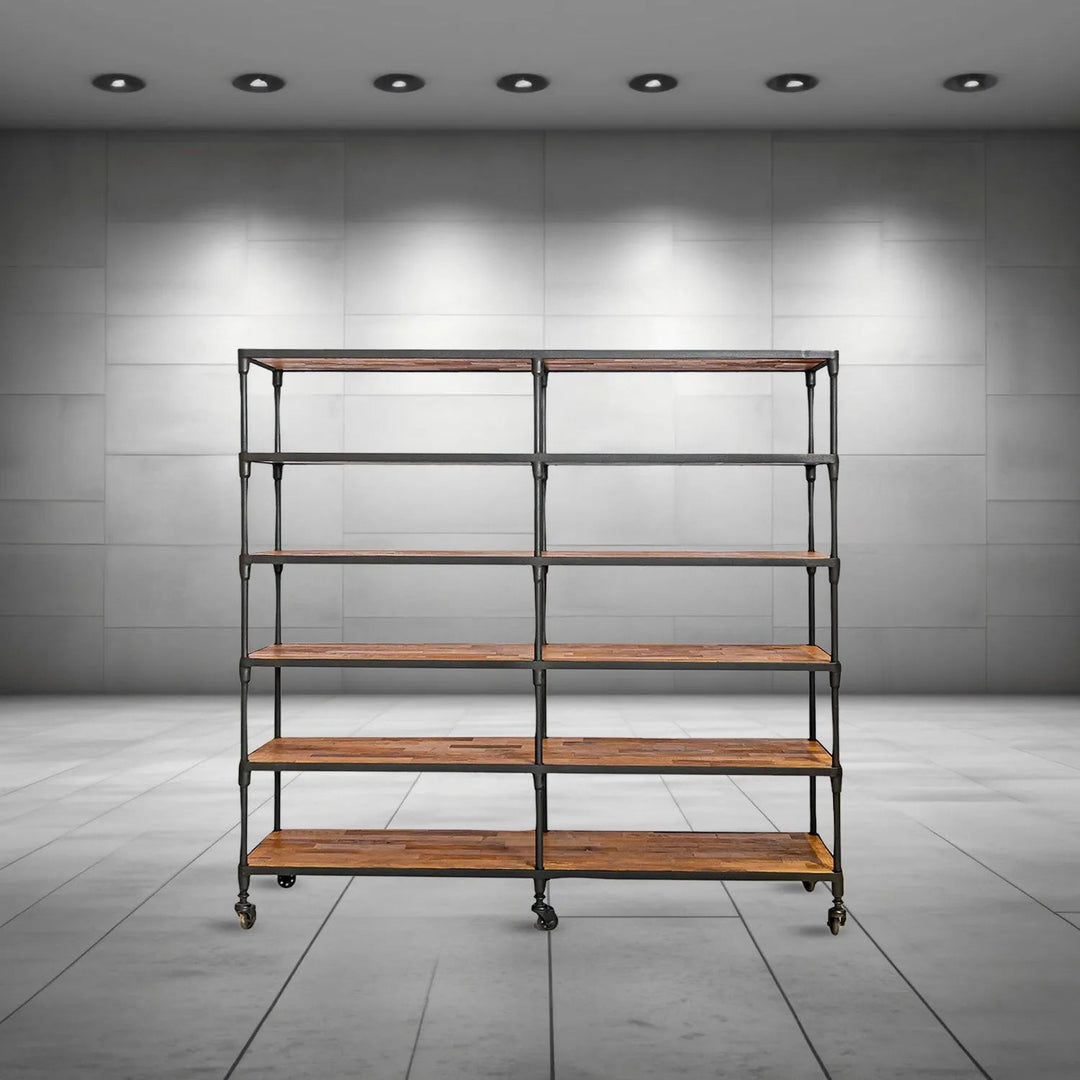 Rustic Elm Wood Display Shelf ROBUST