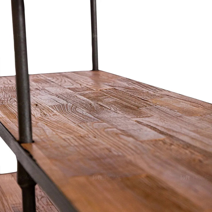 Rustic Elm Wood Display Shelf ROBUST