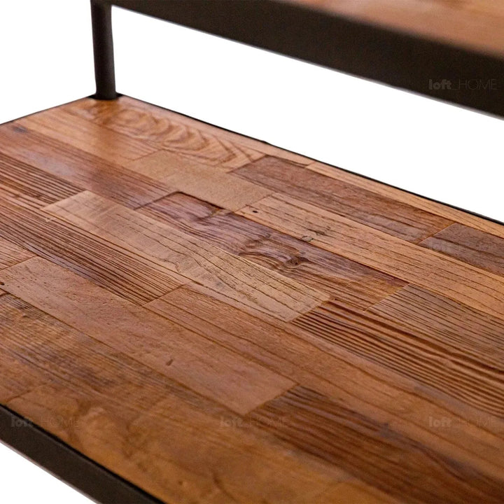 Rustic Elm Wood Display Shelf ROBUST