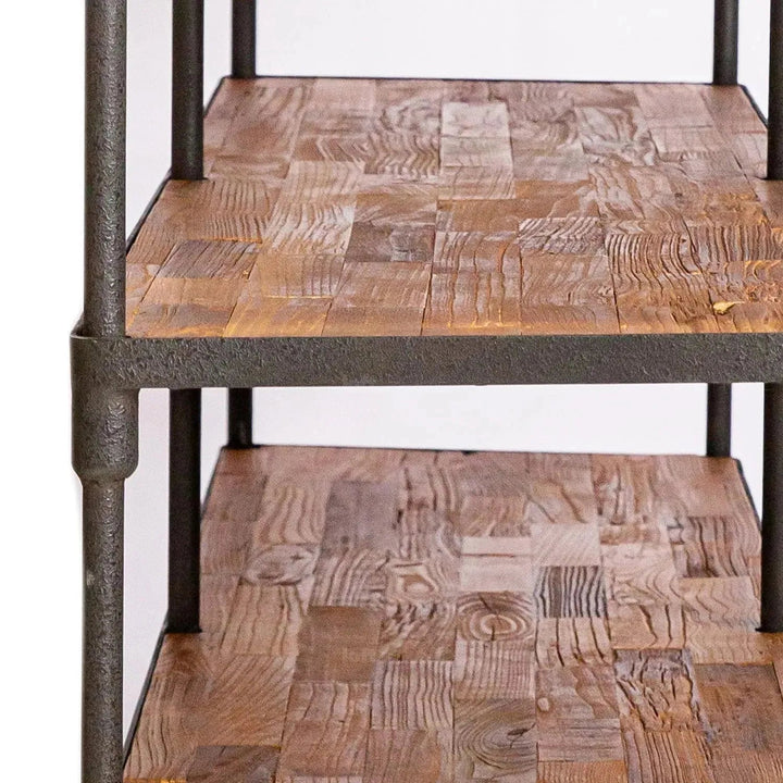 Rustic Elm Wood Display Shelf ROBUST