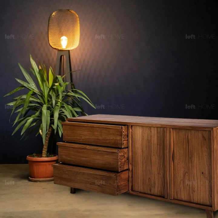 Rustic elm wood storage cabinet arcadia material variants.