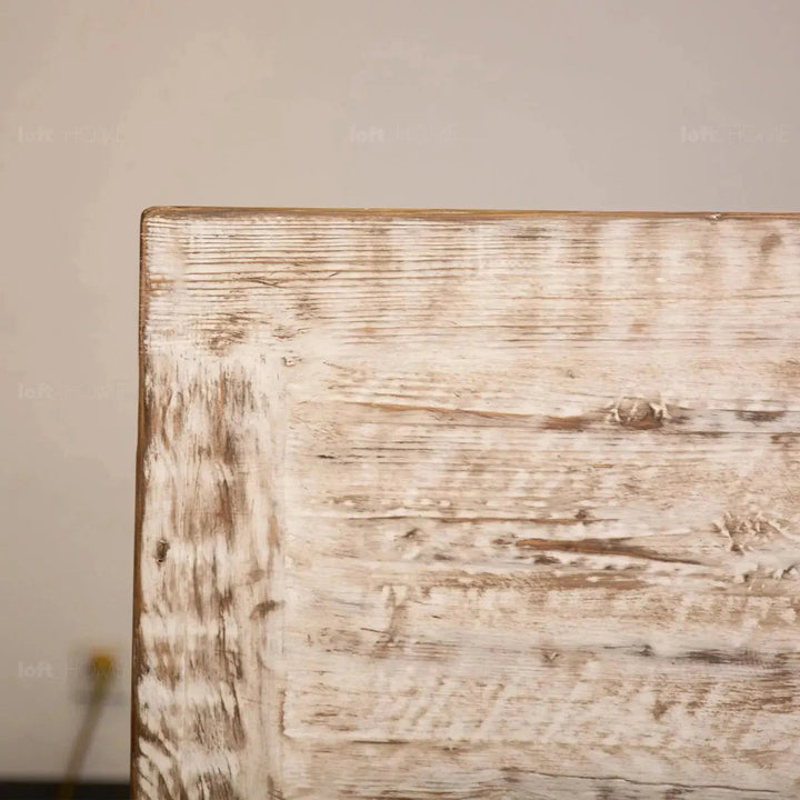 Rustic pine wood dining table sherlock in real life style.