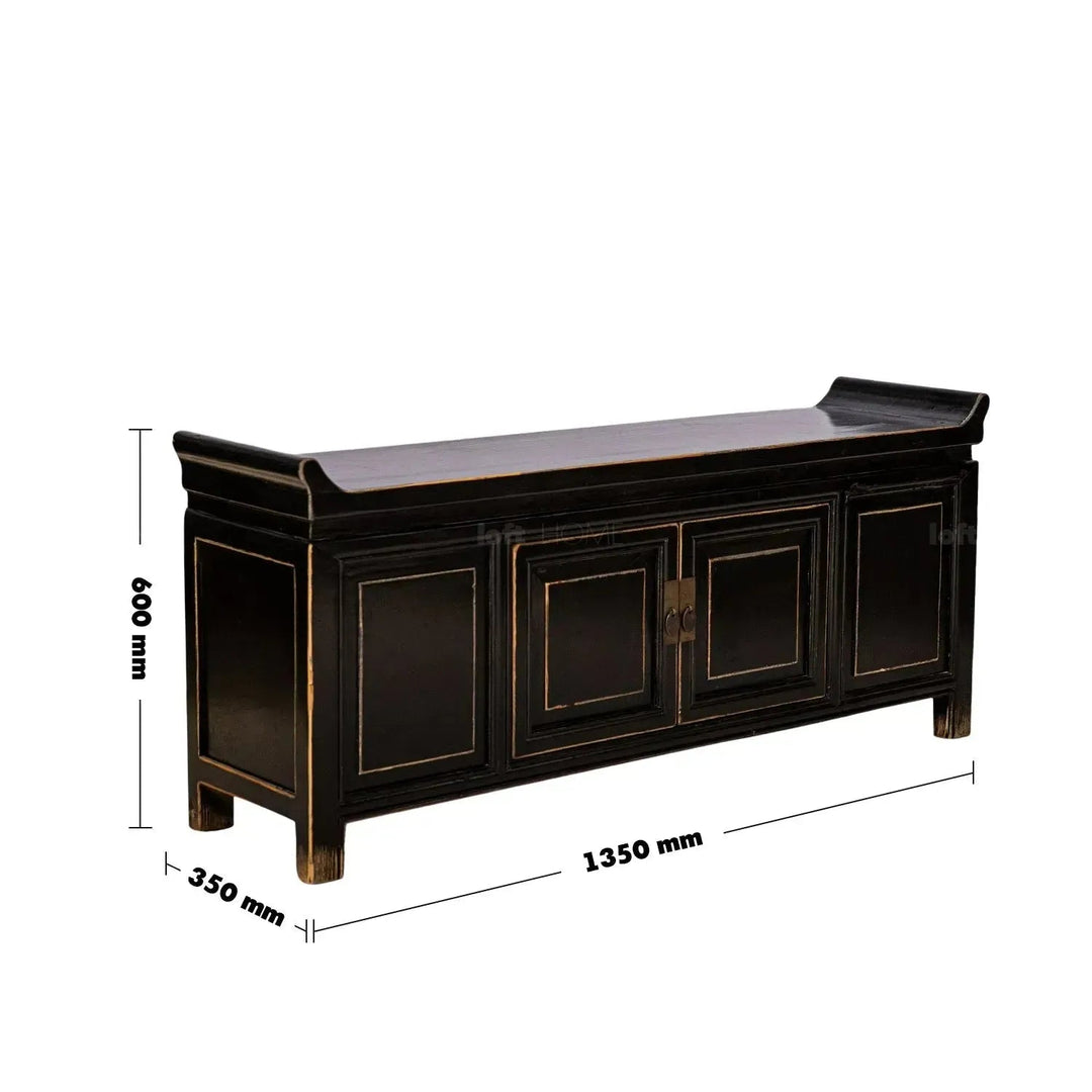 Rustic pine wood tv console yugen size charts.