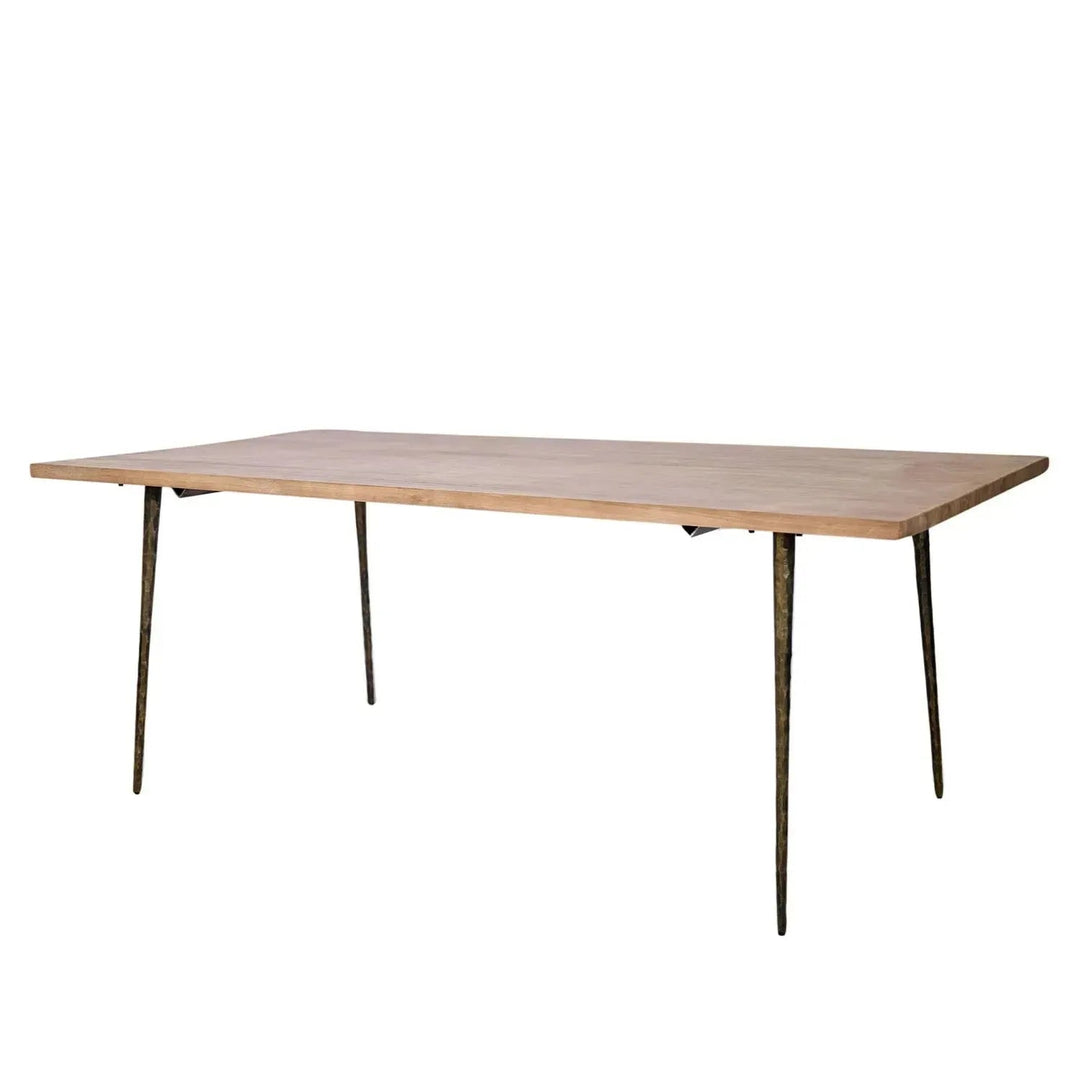 Rustic wood dining table splendor with context.