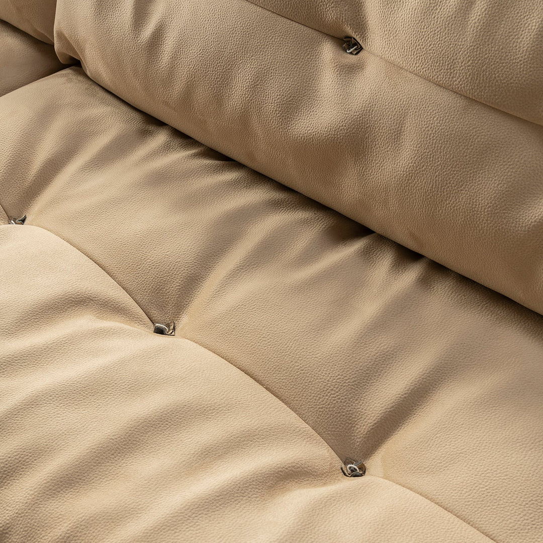 Contemporary suede fabric 4 seater sofa milano environmental situation.