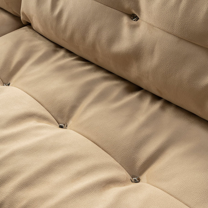 Contemporary suede fabric 4 seater sofa milano environmental situation.