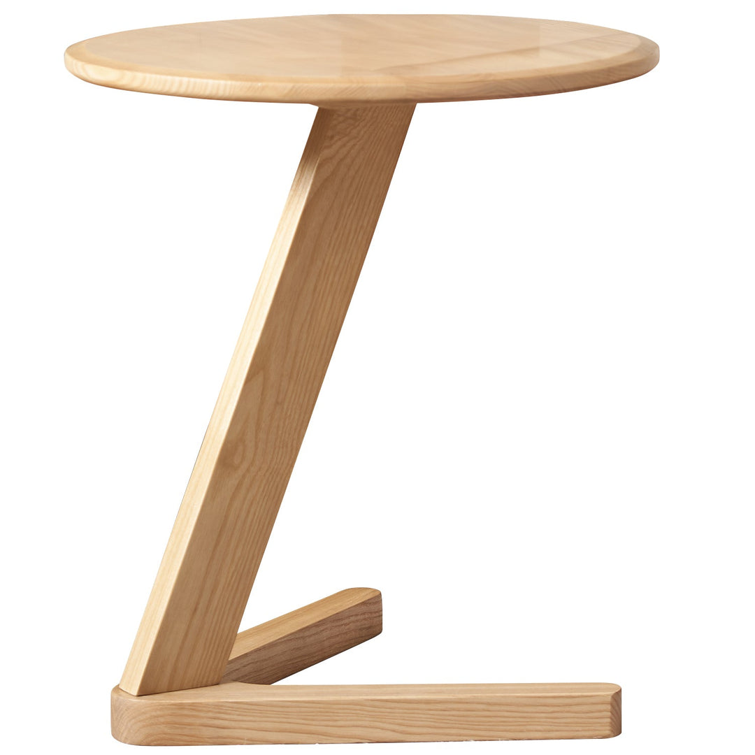 Scandinavian Ash Wood Side Table ZETA