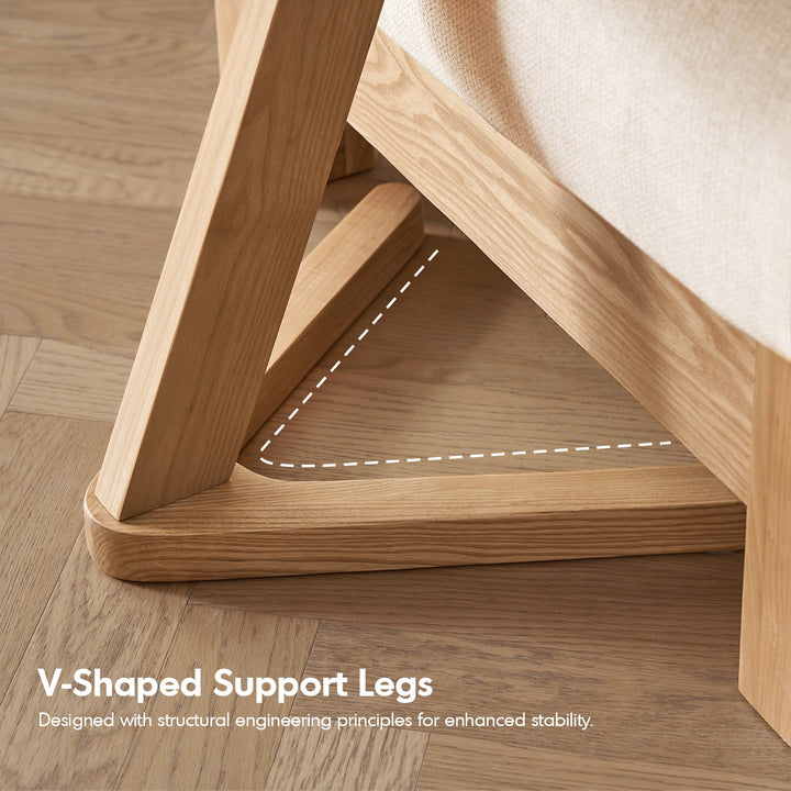 Scandinavian Ash Wood Side Table ZETA