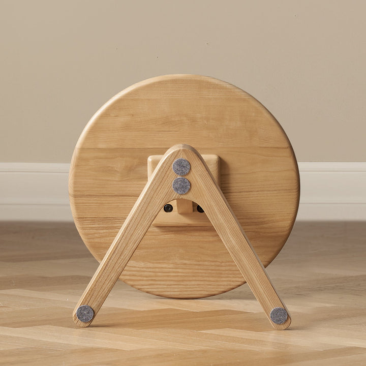 Scandinavian Ash Wood Side Table ZETA