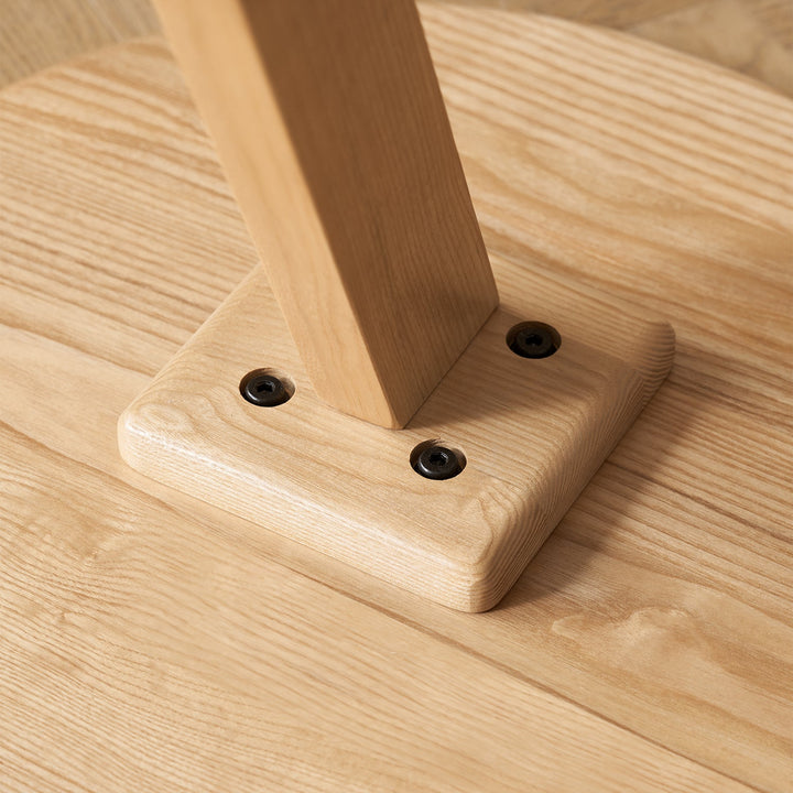 Scandinavian ash wood side table zeta detail 9.