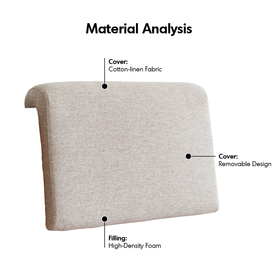 Scandinavian Fabric Bed Panel Headboard Cushion EASE