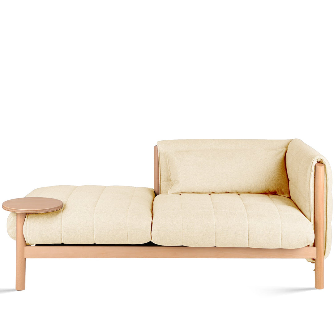Scandinavian Beech Wood Fabric 2 Seater Sofa HILDA ST