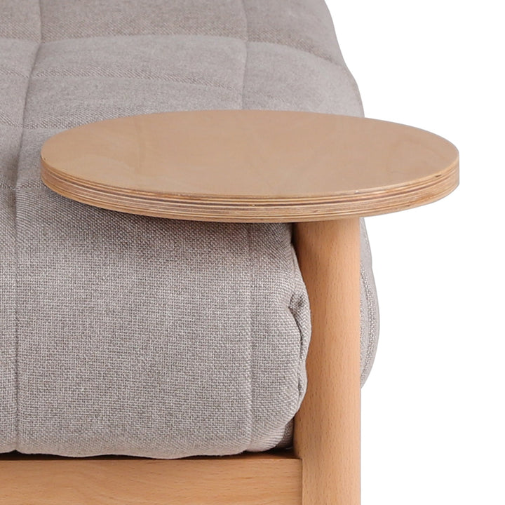 Scandinavian Beech Wood Fabric 2 Seater Sofa HILDA ST