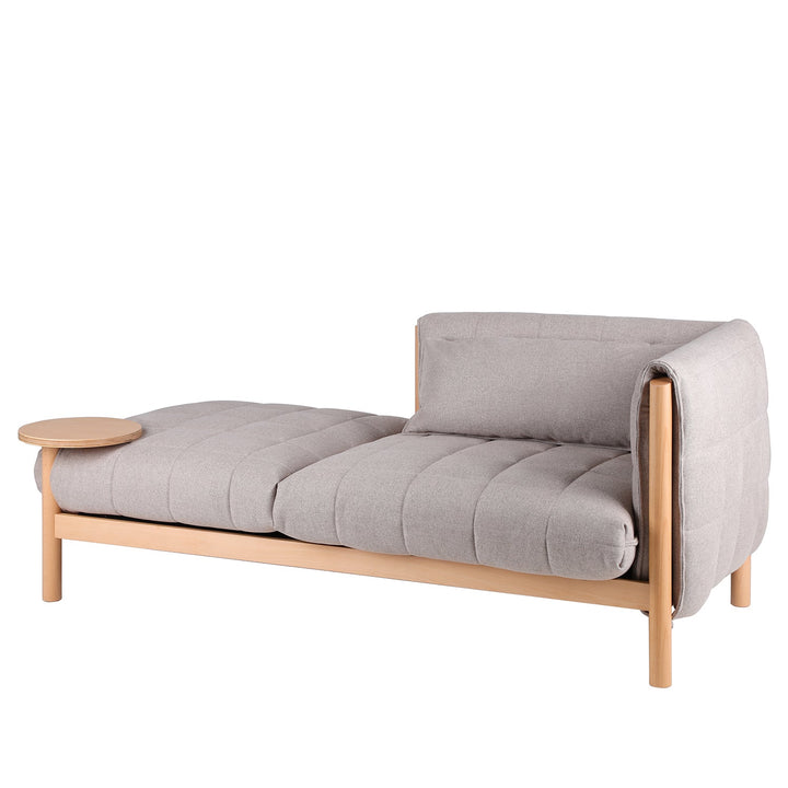 Scandinavian Beech Wood Fabric 2 Seater Sofa HILDA ST