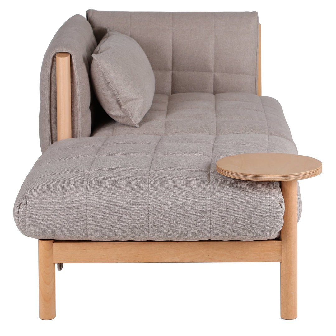 Scandinavian Beech Wood Fabric 2 Seater Sofa HILDA ST