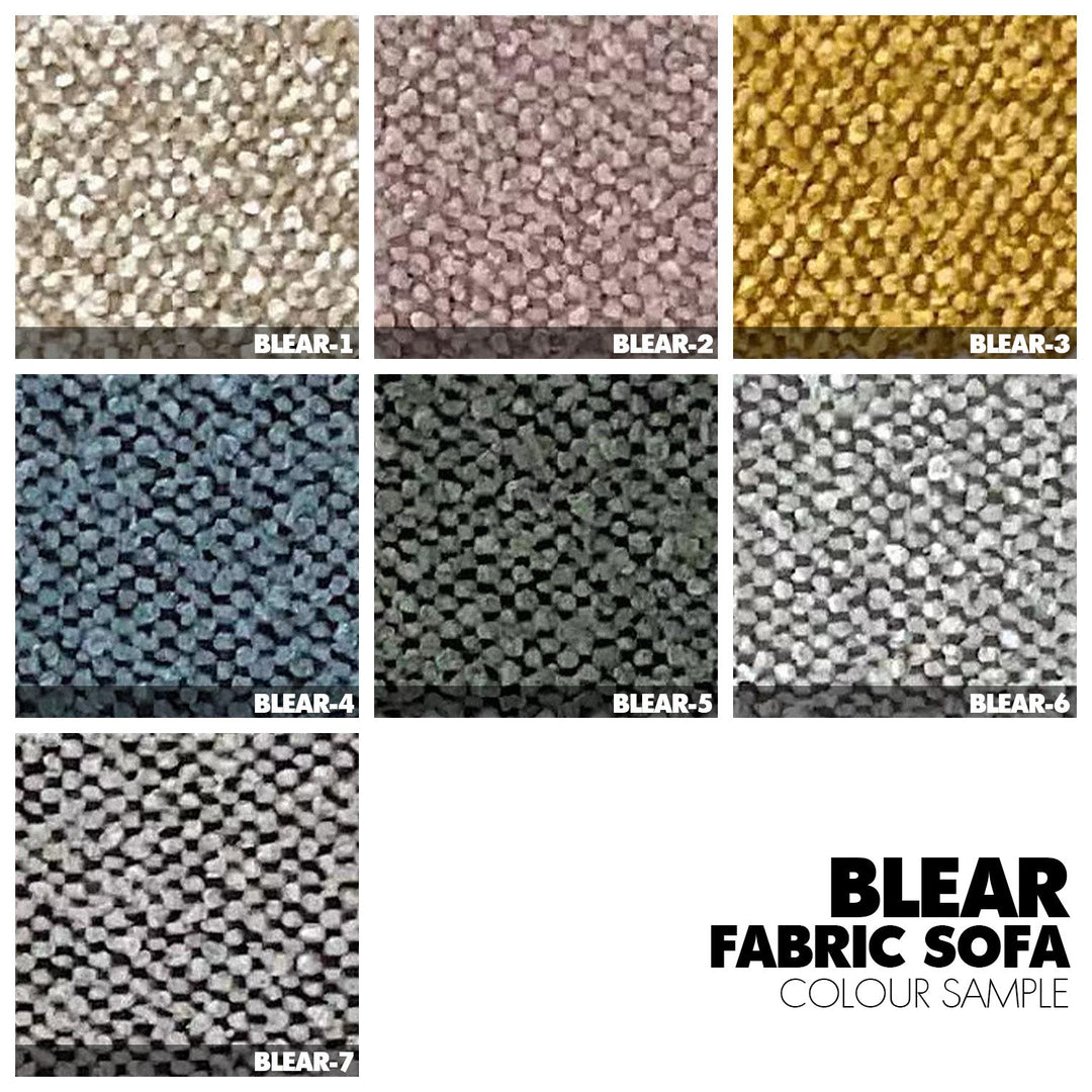 Scandinavian Beech Wood Fabric 2 Seater Sofa HILDA ST