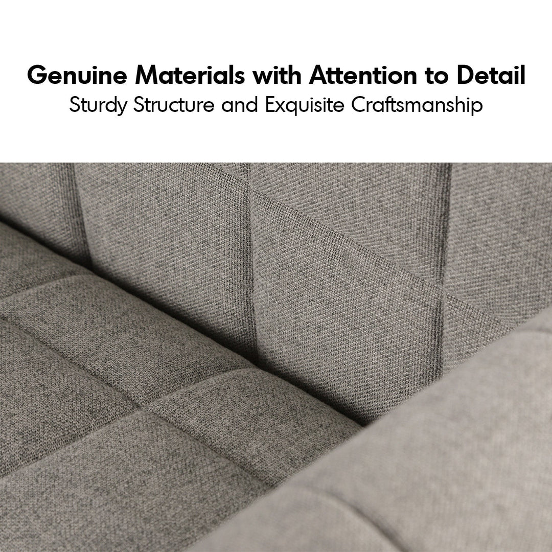 Scandinavian Beech Wood Fabric 2 Seater Sofa HILDA ST