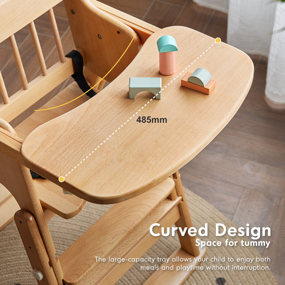 Scandinavian Beech Wood Kids Dining Chair AYLA