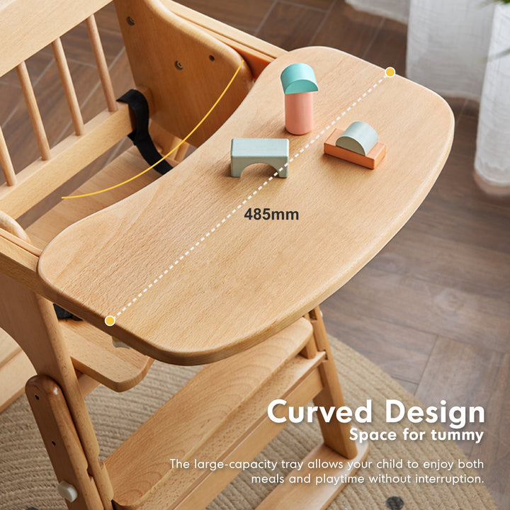 Scandinavian Beech Wood Kids Dining Chair AYLA