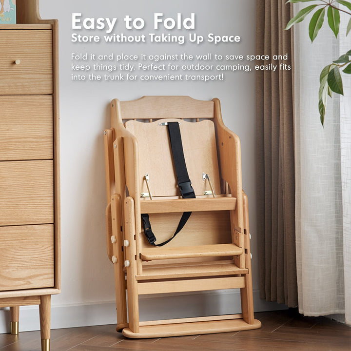 Scandinavian Beech Wood Kids Dining Chair AYLA