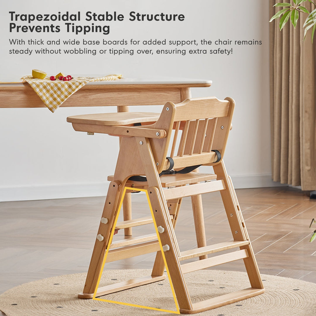 Scandinavian Beech Wood Kids Dining Chair AYLA