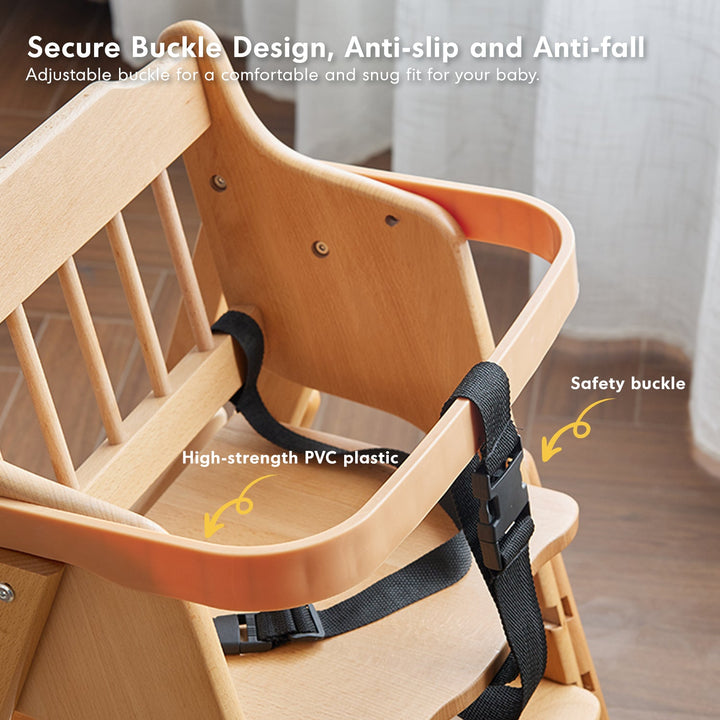 Scandinavian Beech Wood Kids Dining Chair AYLA