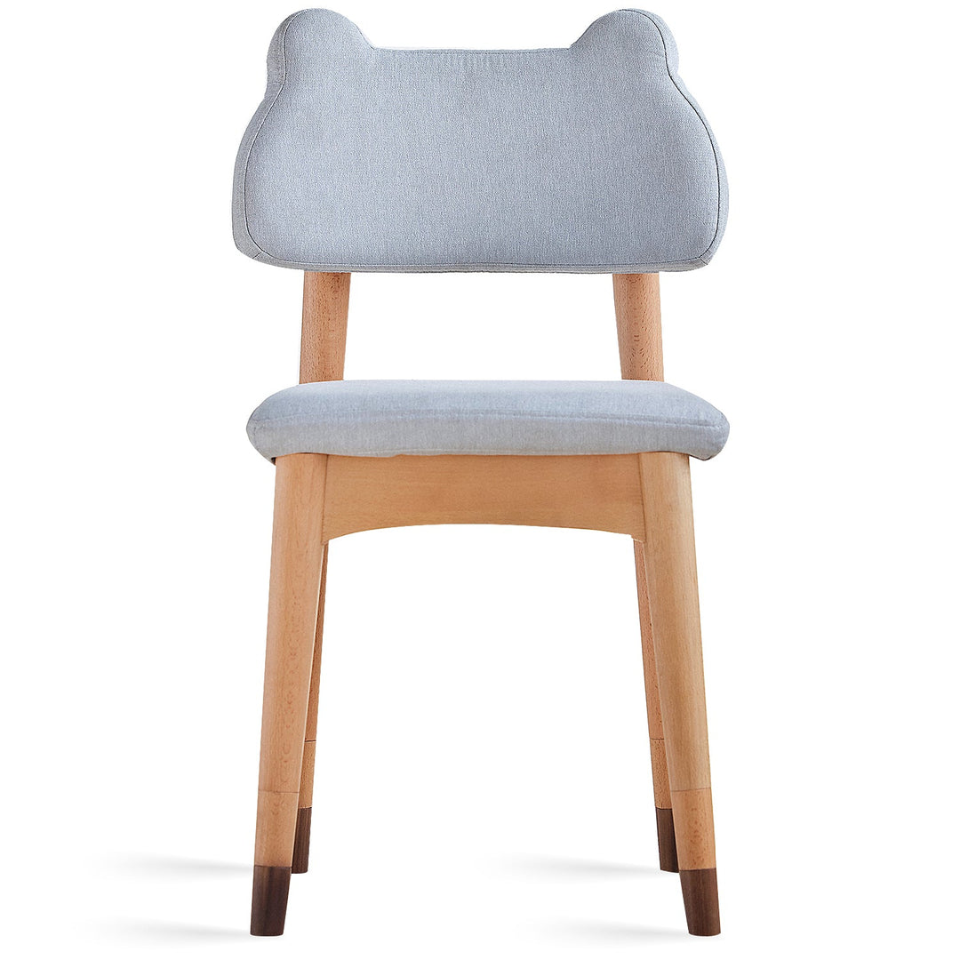 Scandinavian Beech Wood Mixed Weave Fabric Kids Dining Chair CAT