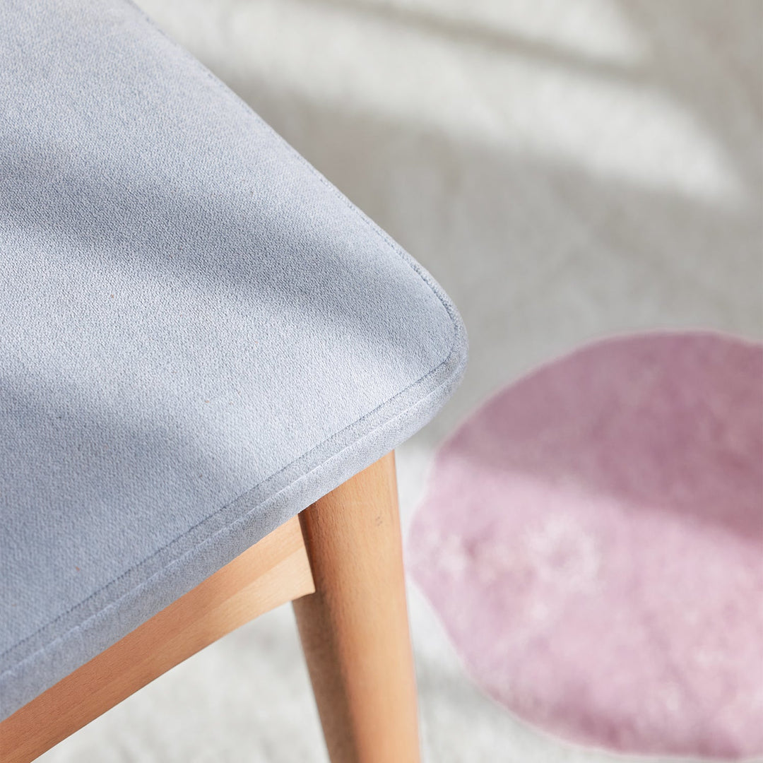 Scandinavian Beech Wood Mixed Weave Fabric Kids Dining Chair CAT