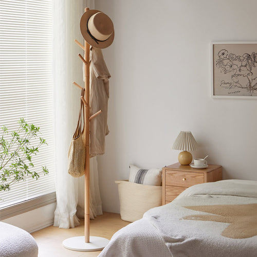 Scandinavian Beech Wood Quartz Stone Base Clothes Hanger PEBBLE Good to Know Preview-1