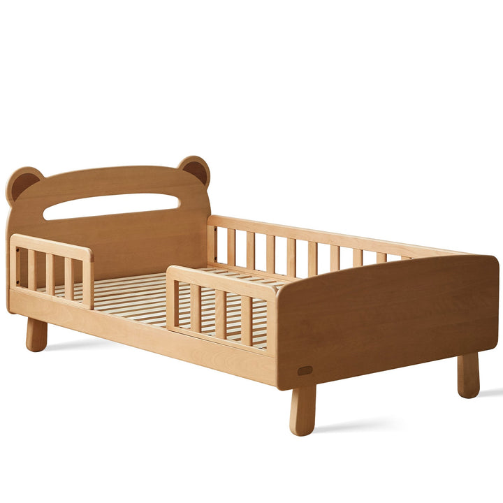 Scandinavian Beech Wood Safety Rails Kids Bed HUGSY
