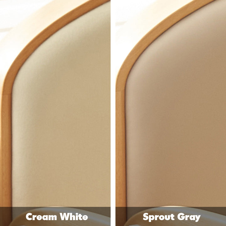 Scandinavian Beech Wood Cat Scratch Resistant Fabric Leather Kids Bed NESTLE