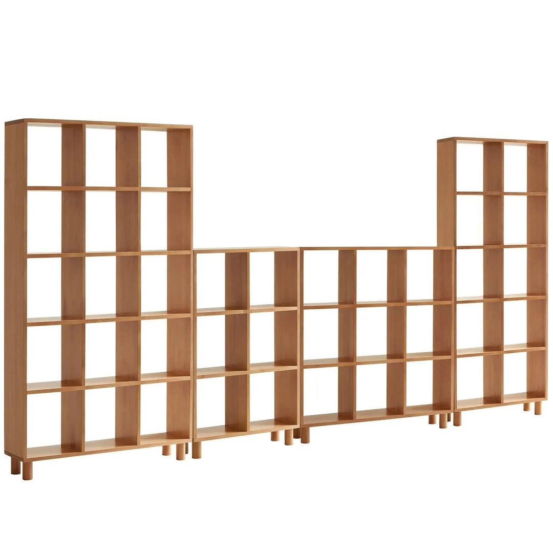 Scandinavian Beech Wood Bookshelf MURAL