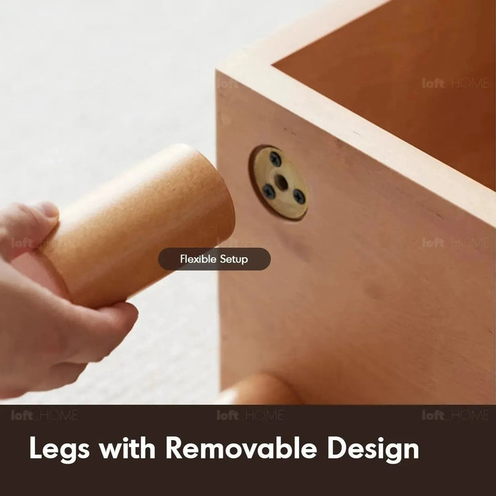 Scandinavian Beech Wood Bookshelf MURAL