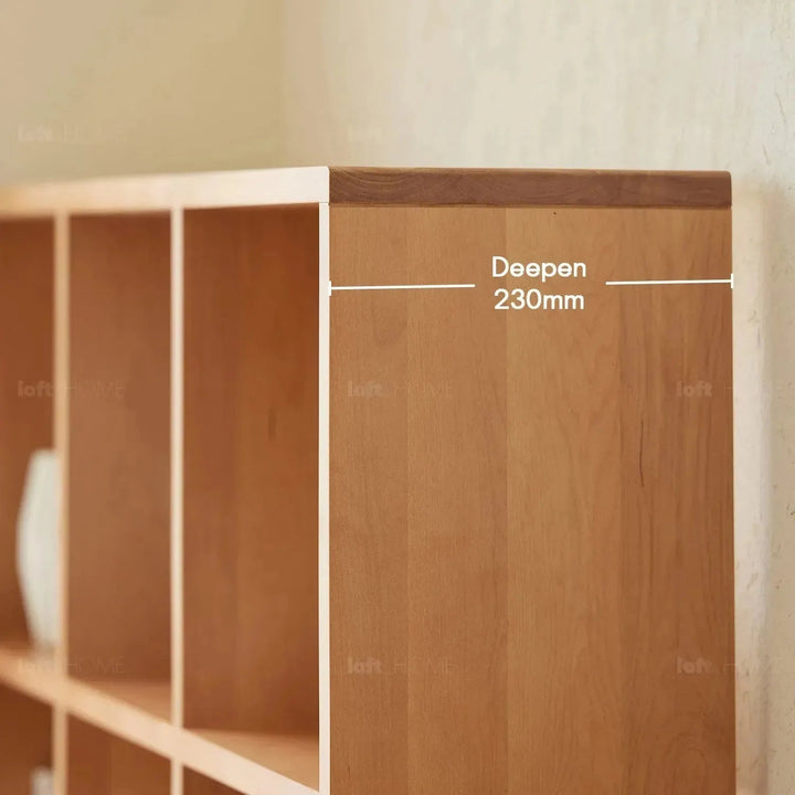 Scandinavian Beech Wood Bookshelf MURAL