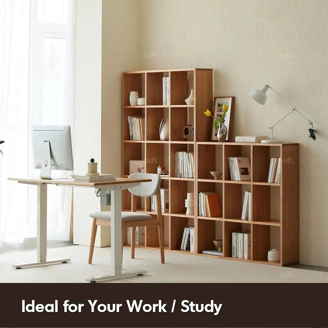 Scandinavian Beech Wood Bookshelf MURAL