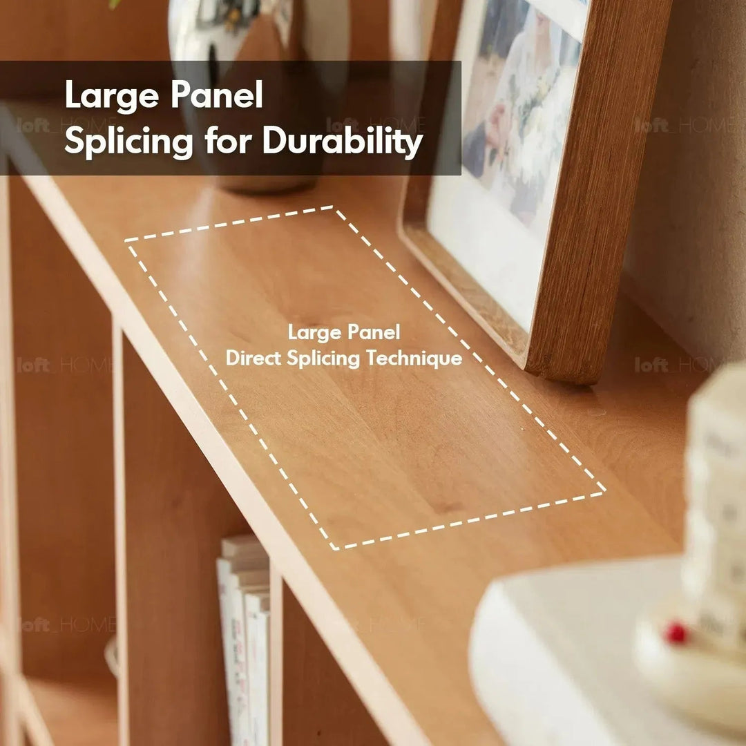 Scandinavian Beech Wood Bookshelf MURAL