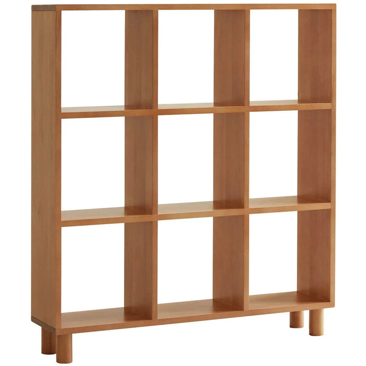 Scandinavian Beech Wood Bookshelf MURAL