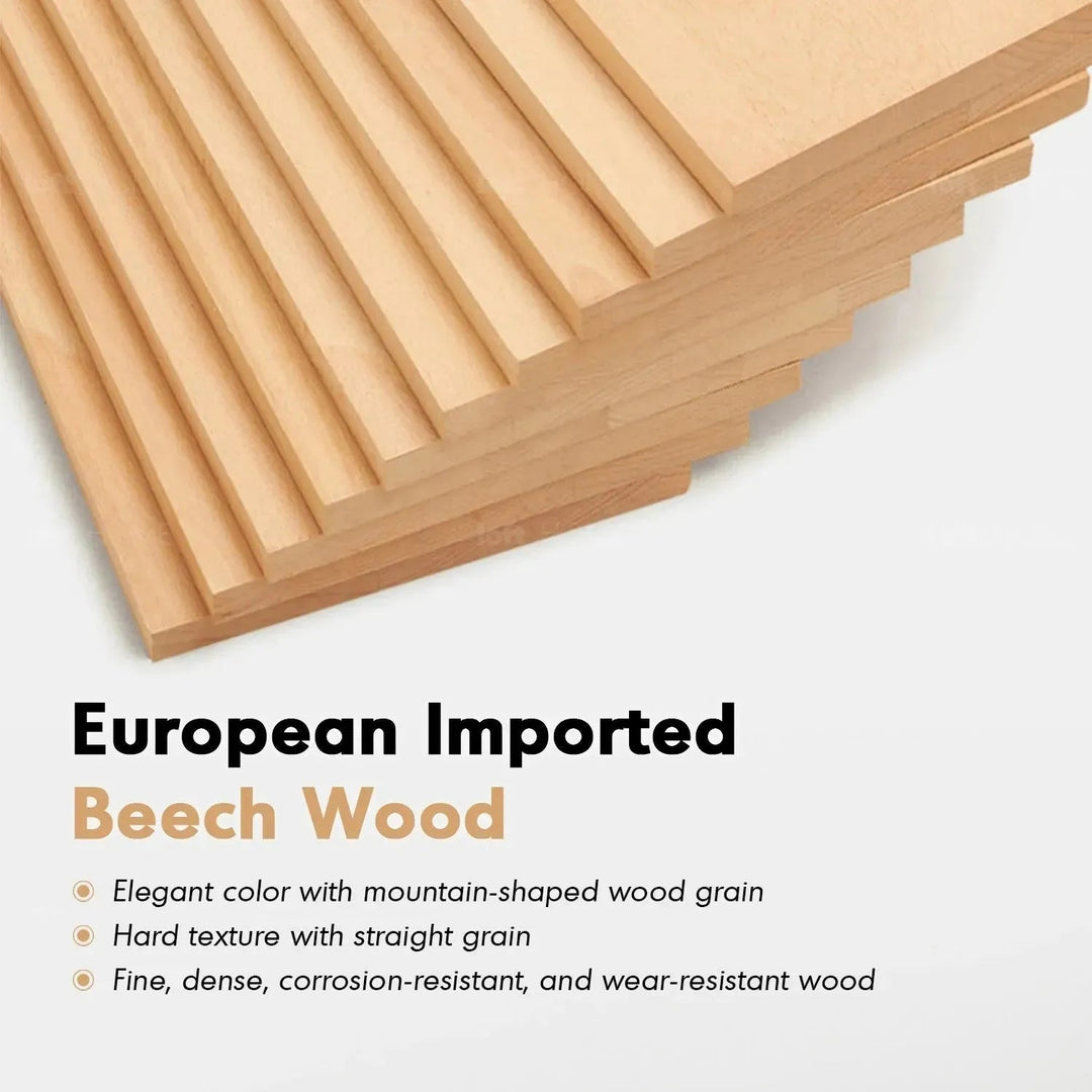 Scandinavian Beech Wood Bookshelf MURAL
