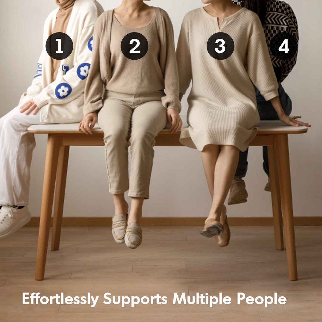 Scandinavian Beech Wood Sintered Stone Dining Table LUNA