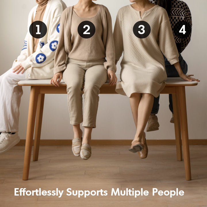 Scandinavian Beech Wood Sintered Stone Dining Table LUNA