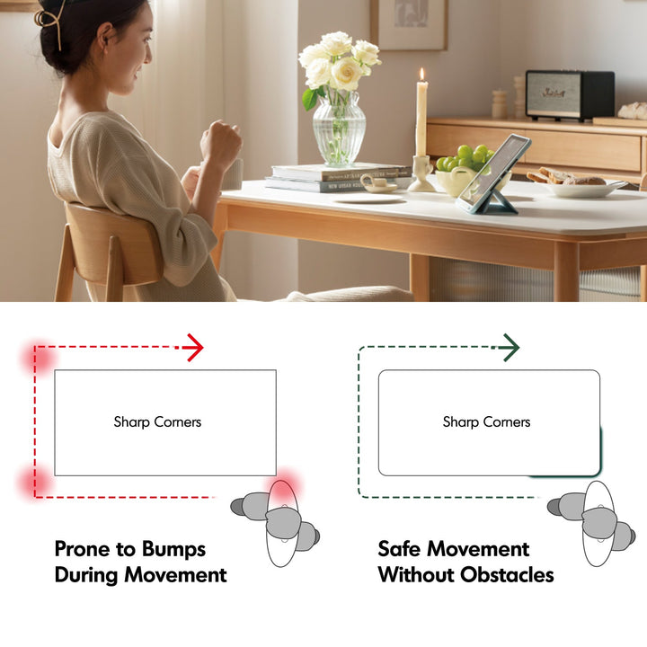 Scandinavian Beech Wood Sintered Stone Dining Table LUNA