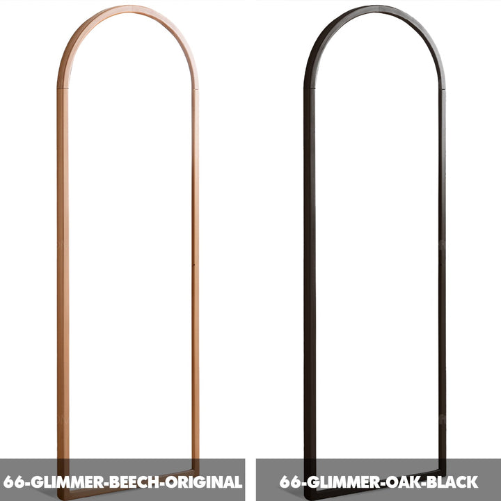 Scandinavian Beech Wood Wall Hanging Dressing Mirror GLIMMER