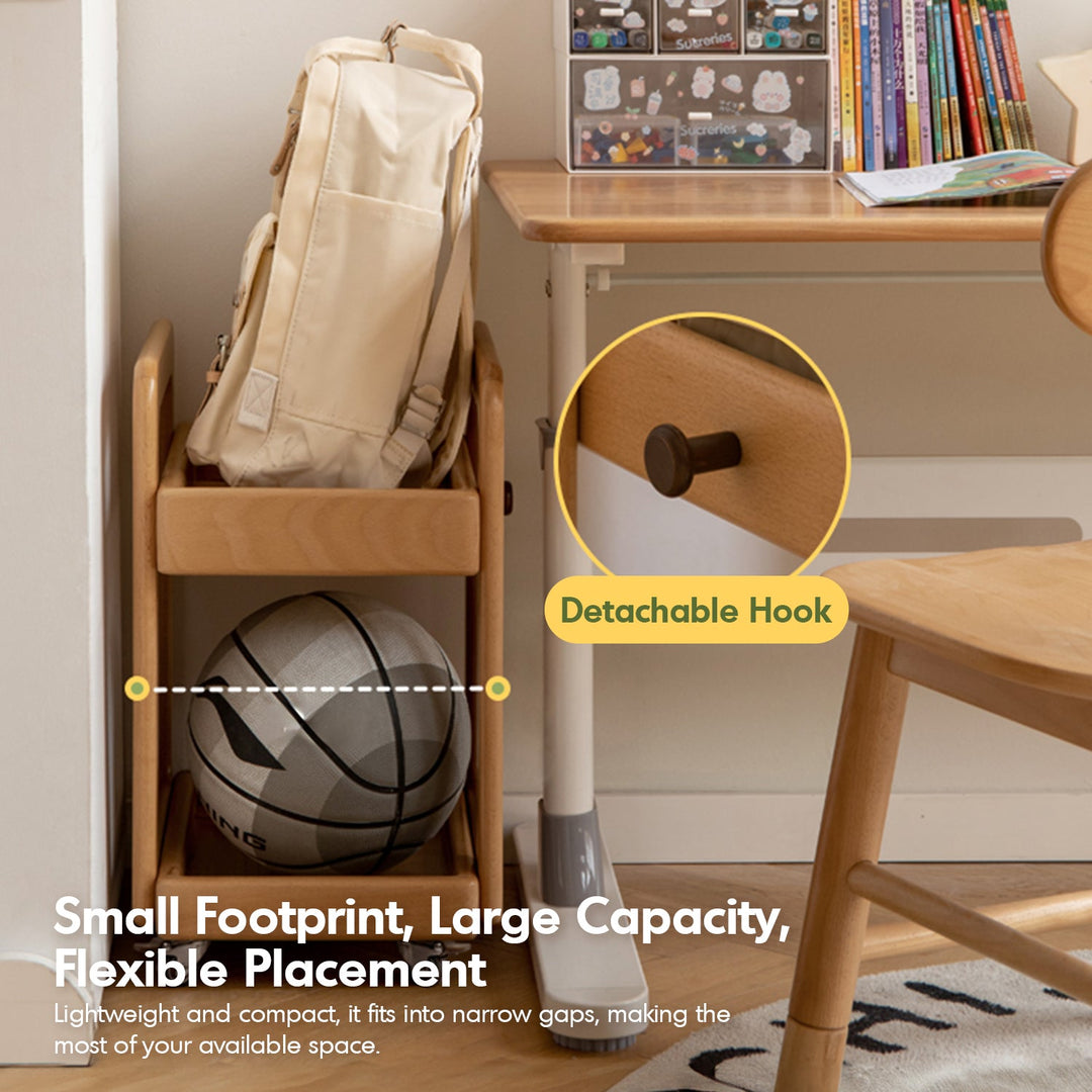 Scandinavian beech wood wheeled trolley side table vera environmental situation.