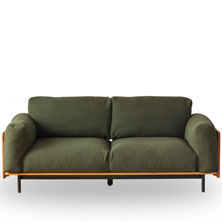 Scandinavian Boucle Fabric 2 Seater Sofa HARVEST